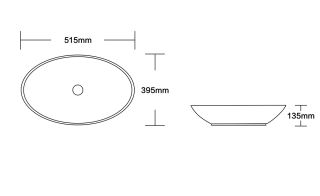 Раковина Cerutti SPA CR0019 51см белый